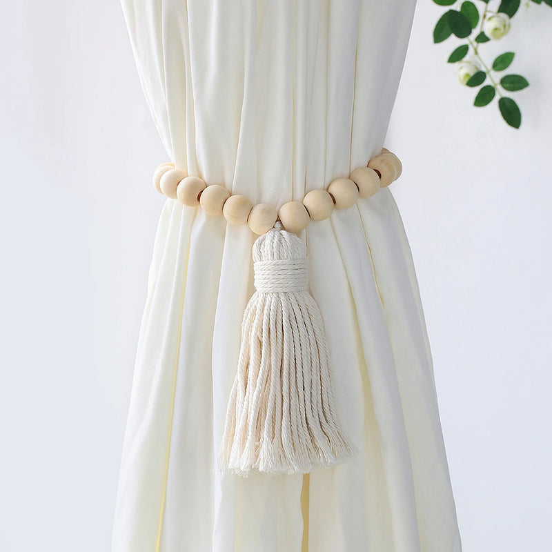 Prendedor de Cortina Corda Macrame Boho