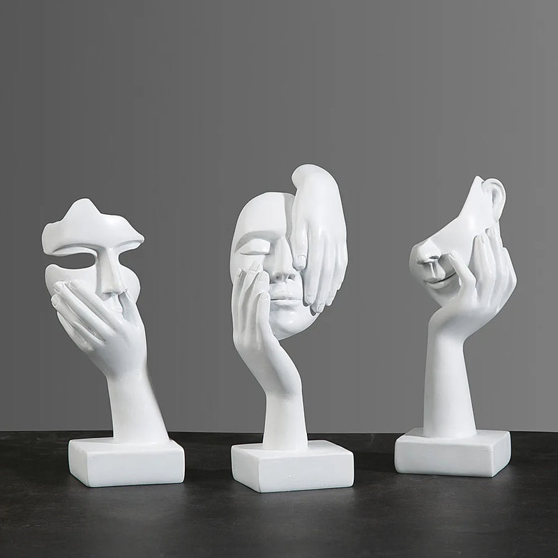 Escultura Máscara Abstrata